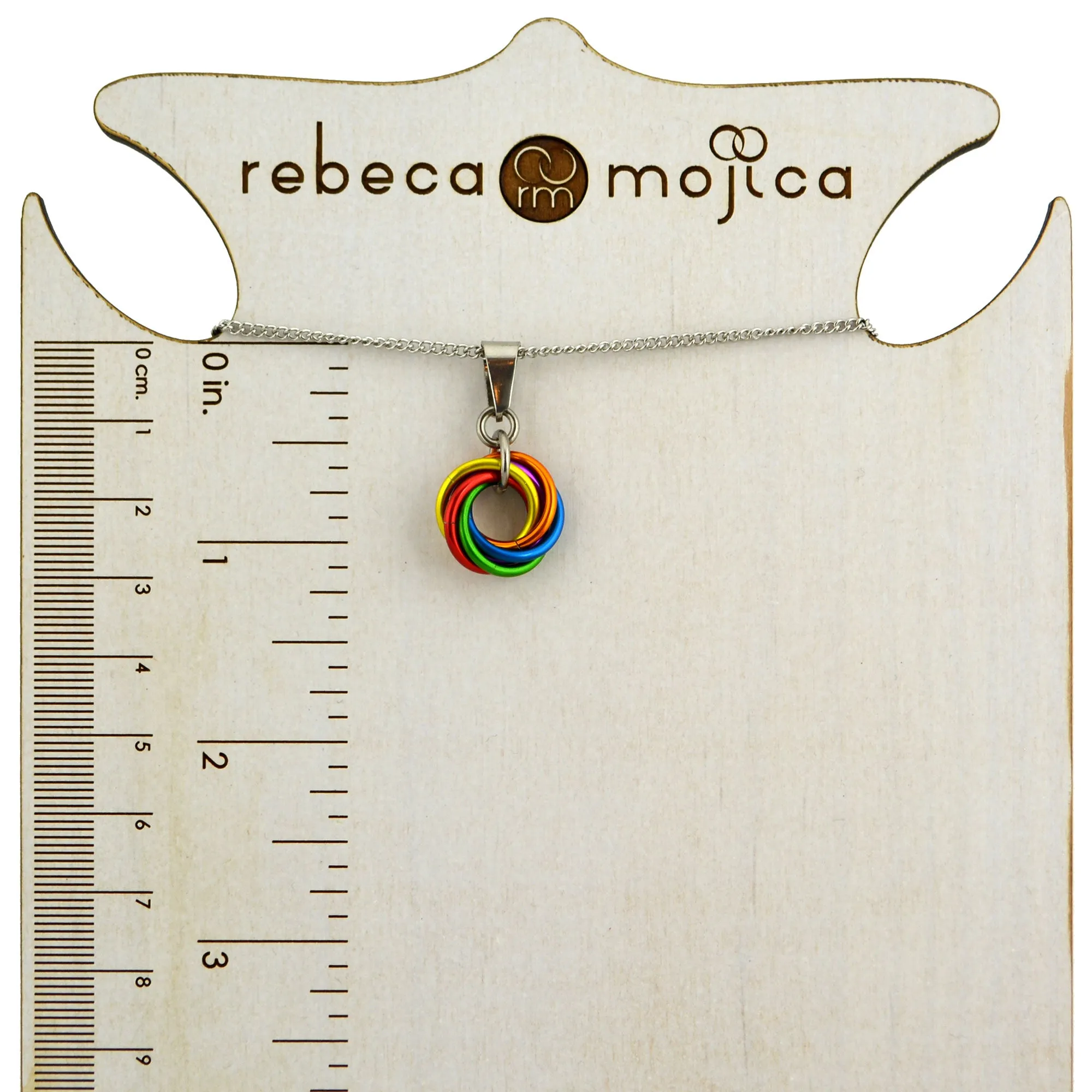 Rainbow Pride - Small Swirl Pendant