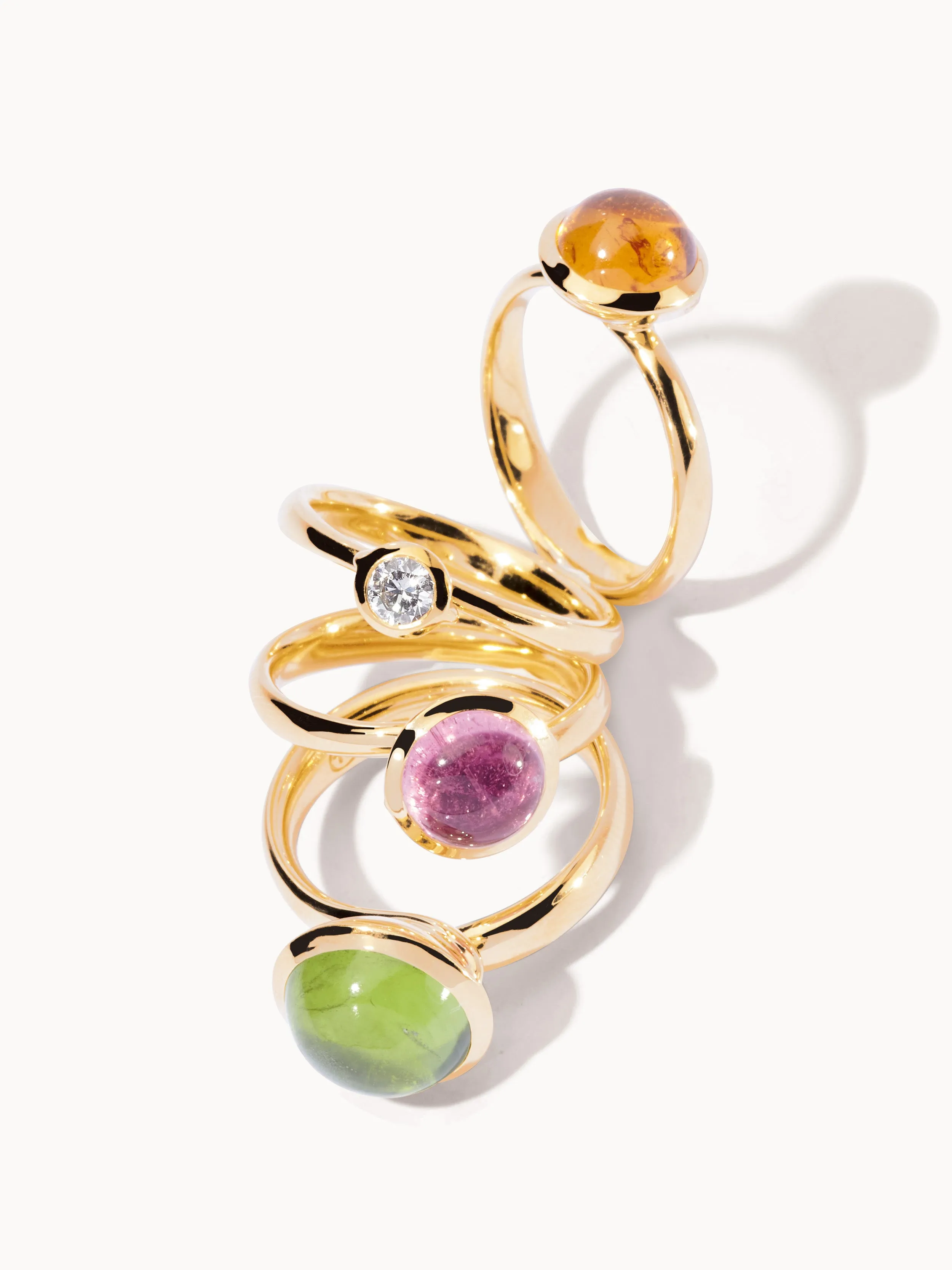 Ring BOUTON large Peridot