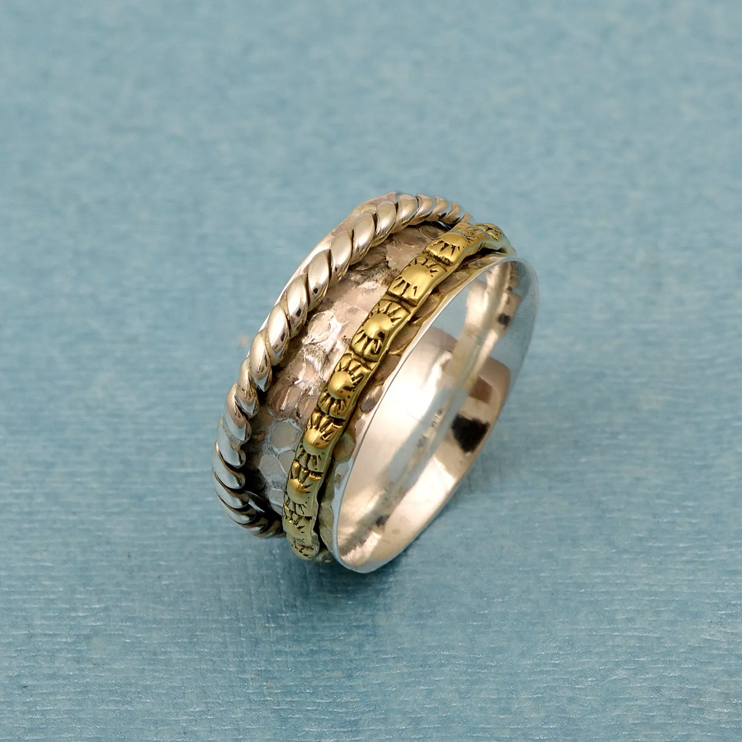 Rope Band Spinner Ring