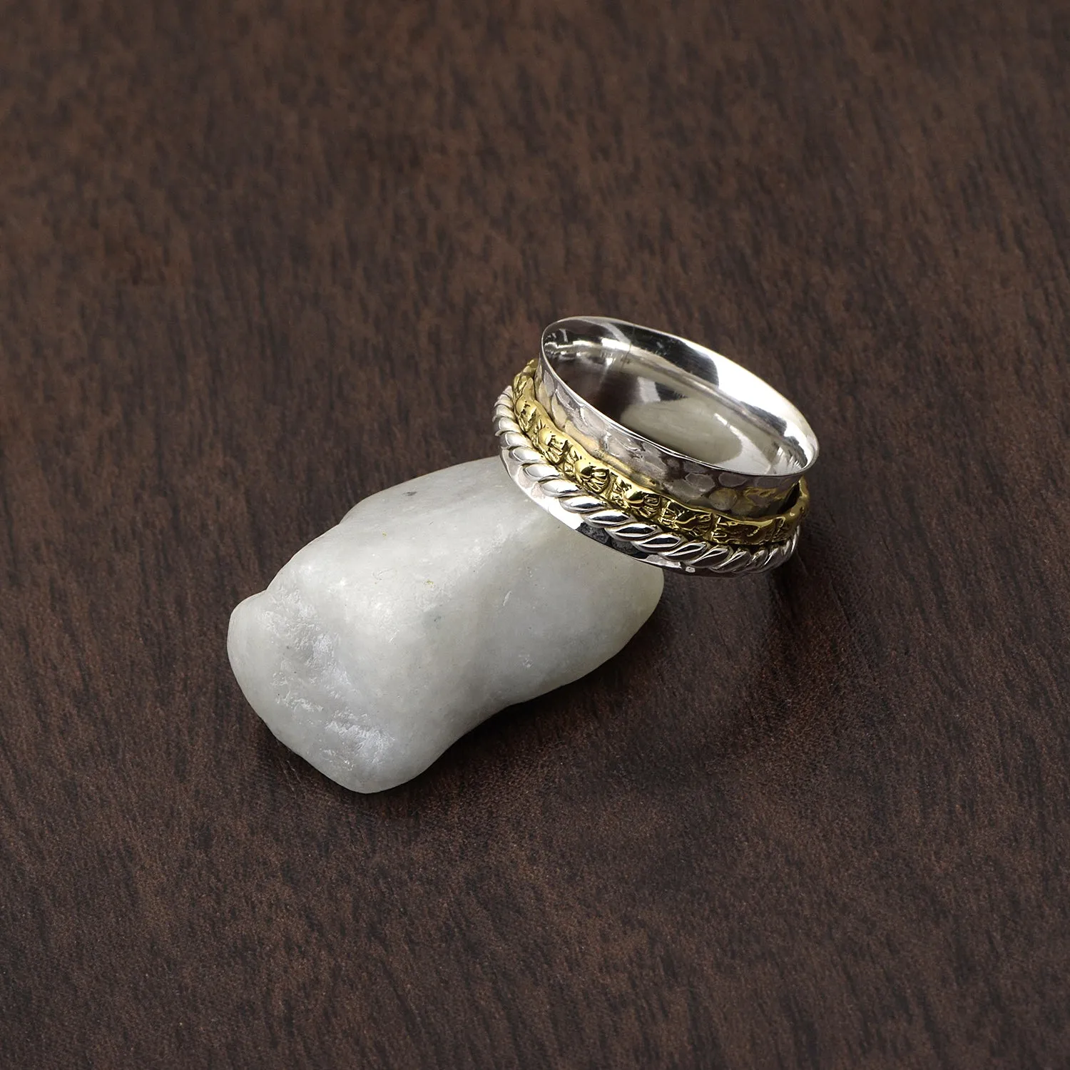 Rope Band Spinner Ring