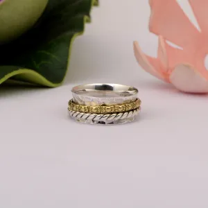 Rope Band Spinner Ring