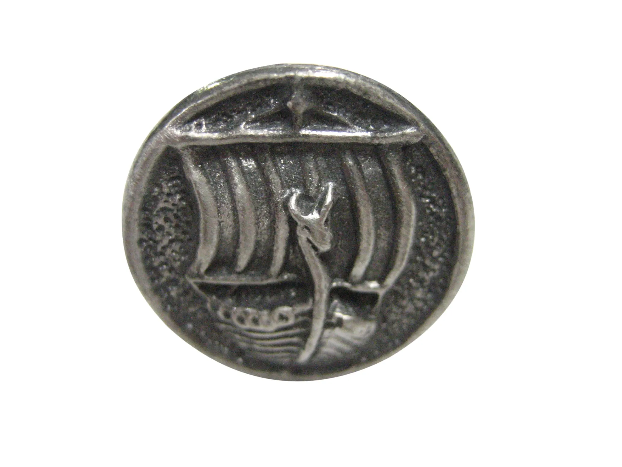 Round Viking Boat Adjustable Size Fashion Ring