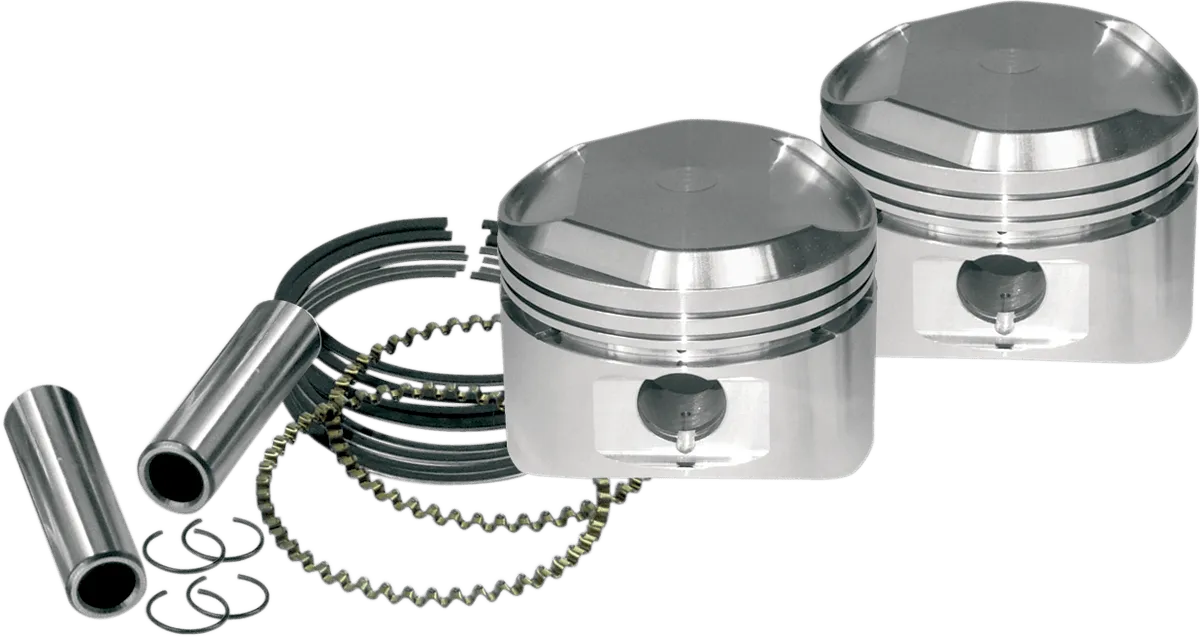 S&S Cycle 92-2017 Forged Piston Kit for XL1200 - Standard Bore - .010in. Oversized