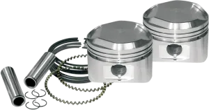 S&S Cycle 92-2017 Forged Piston Kit for XL1200 - Standard Bore - .010in. Oversized