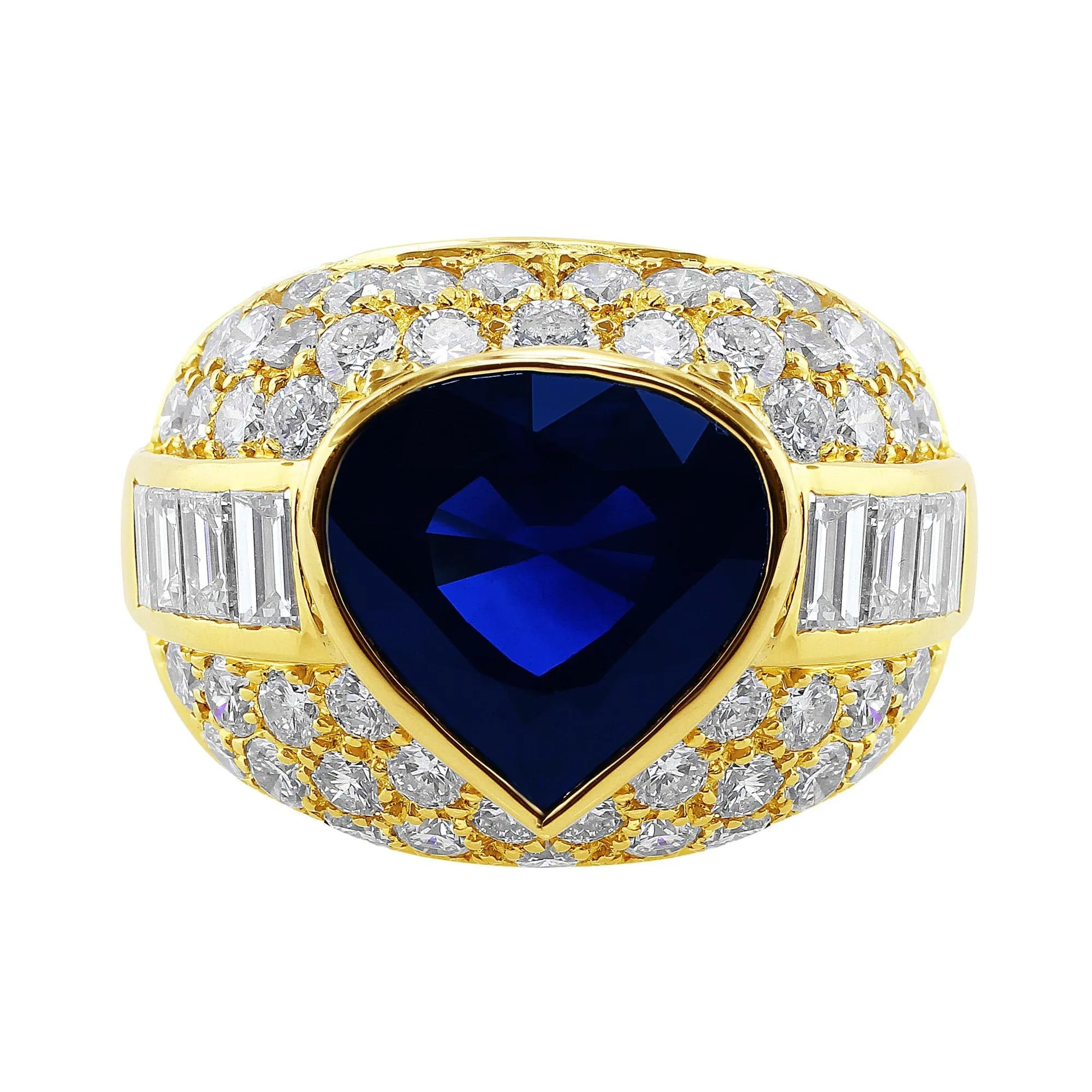 Sapphire Bulgari Ring 10ct, Gubelin Certified