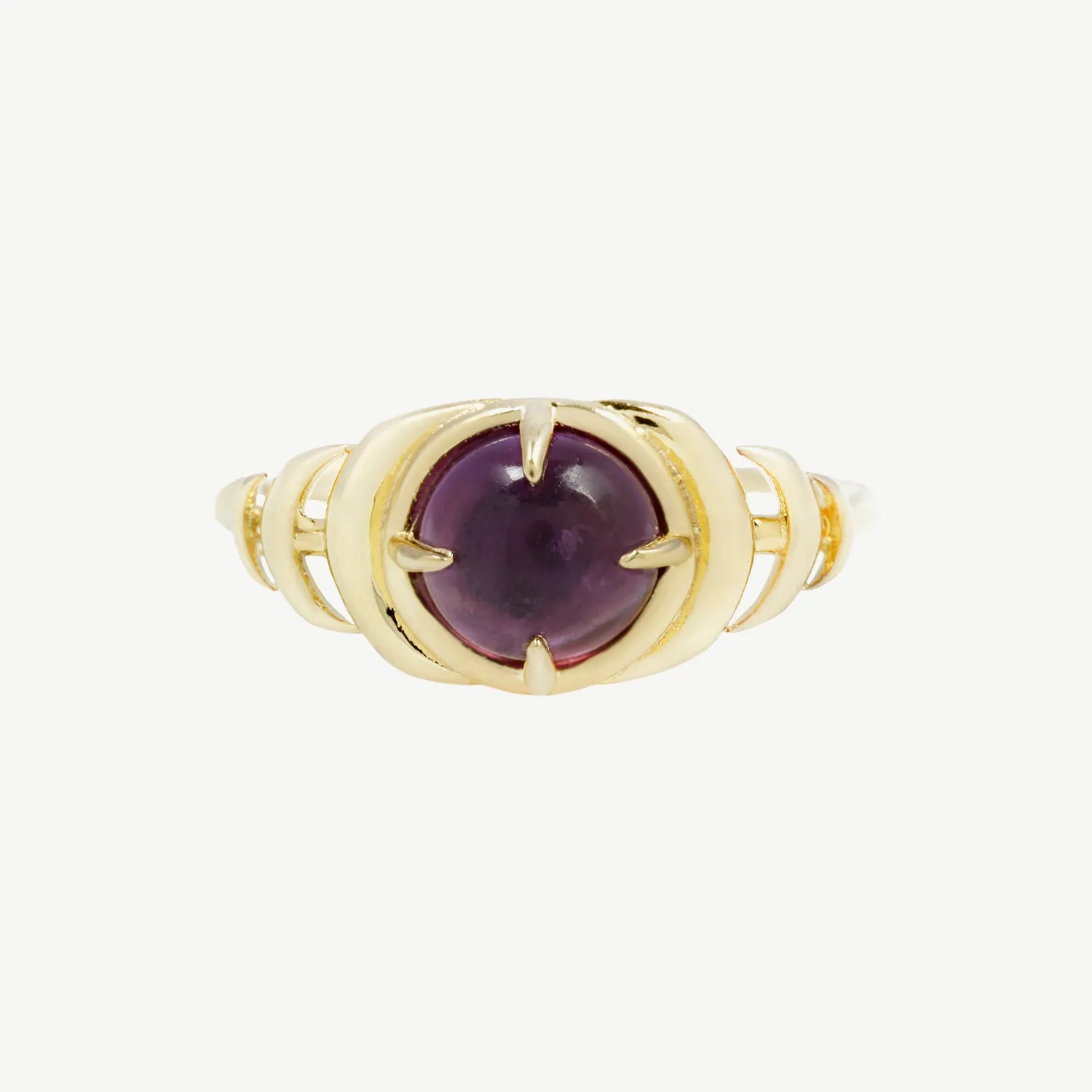 Seven Moons Ring in Amethyst