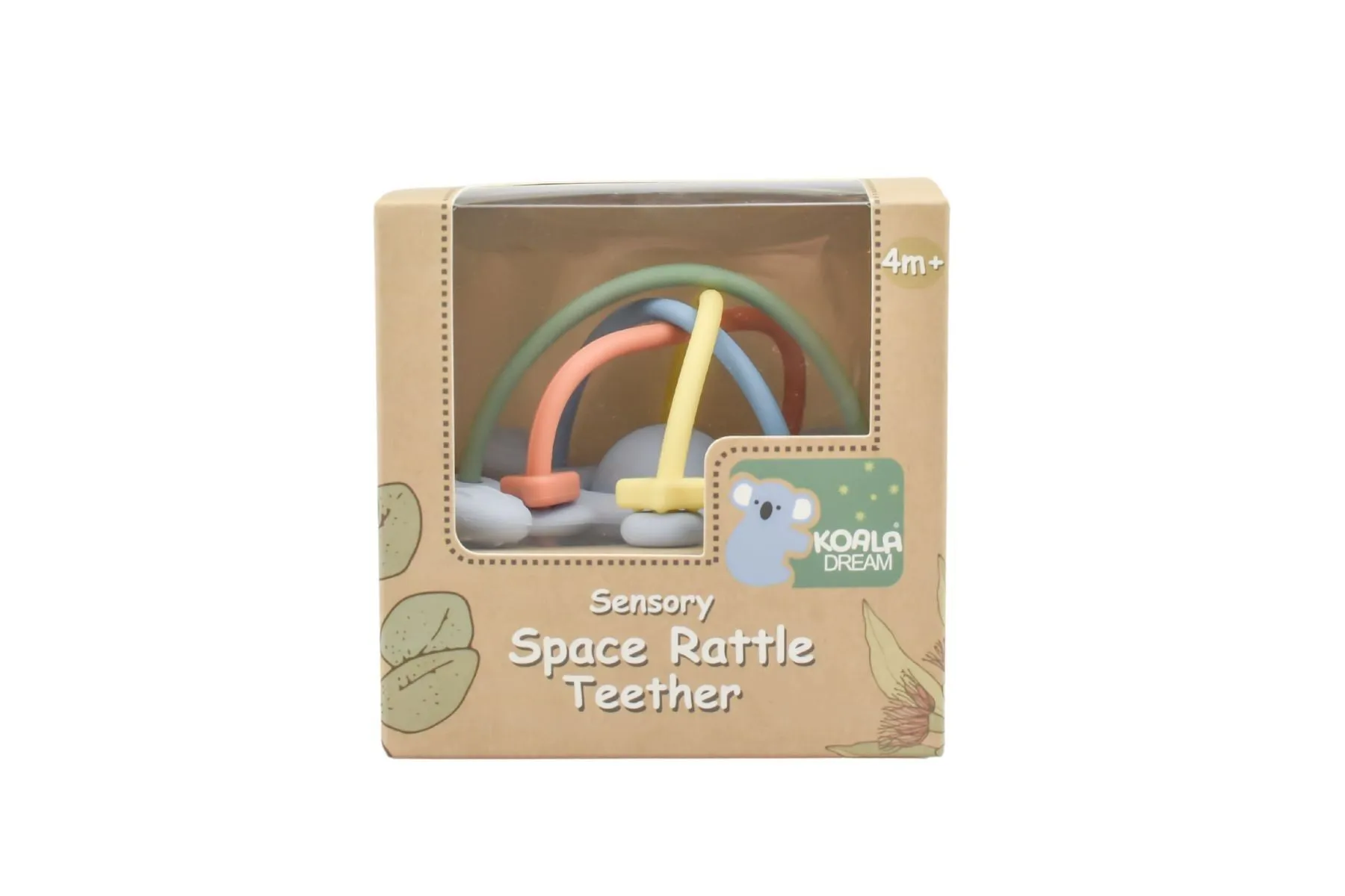 Silicone Sensory Space Rattle Teether - 4M 