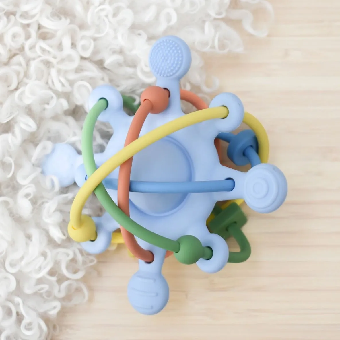 Silicone Sensory Space Rattle Teether - 4M 