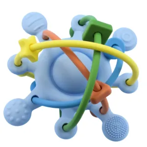 Silicone Sensory Space Rattle Teether - 4M 