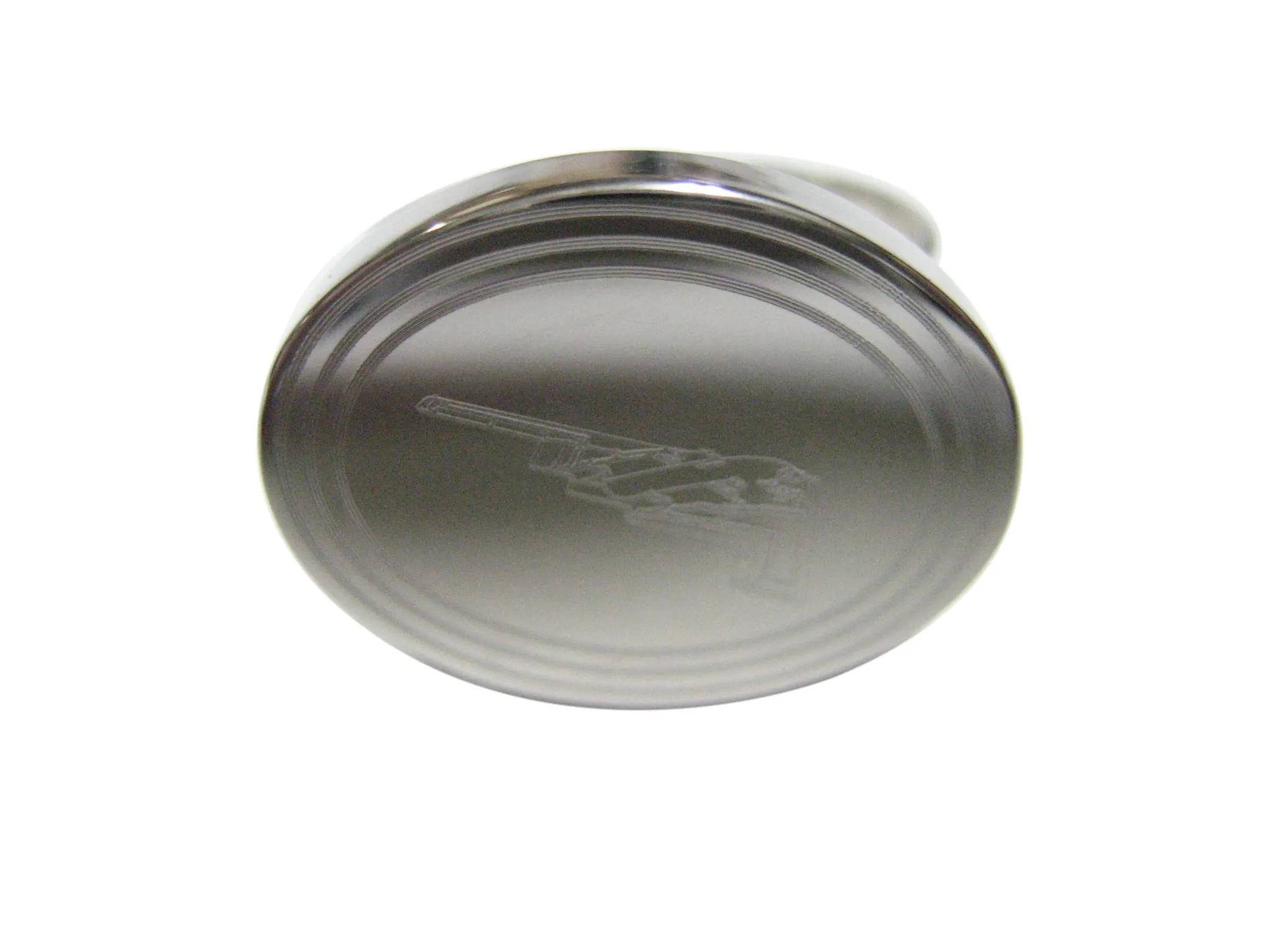 Silver Toned Etched Oval Stealth Bomber Plane Adjustable Size Fashion Ring