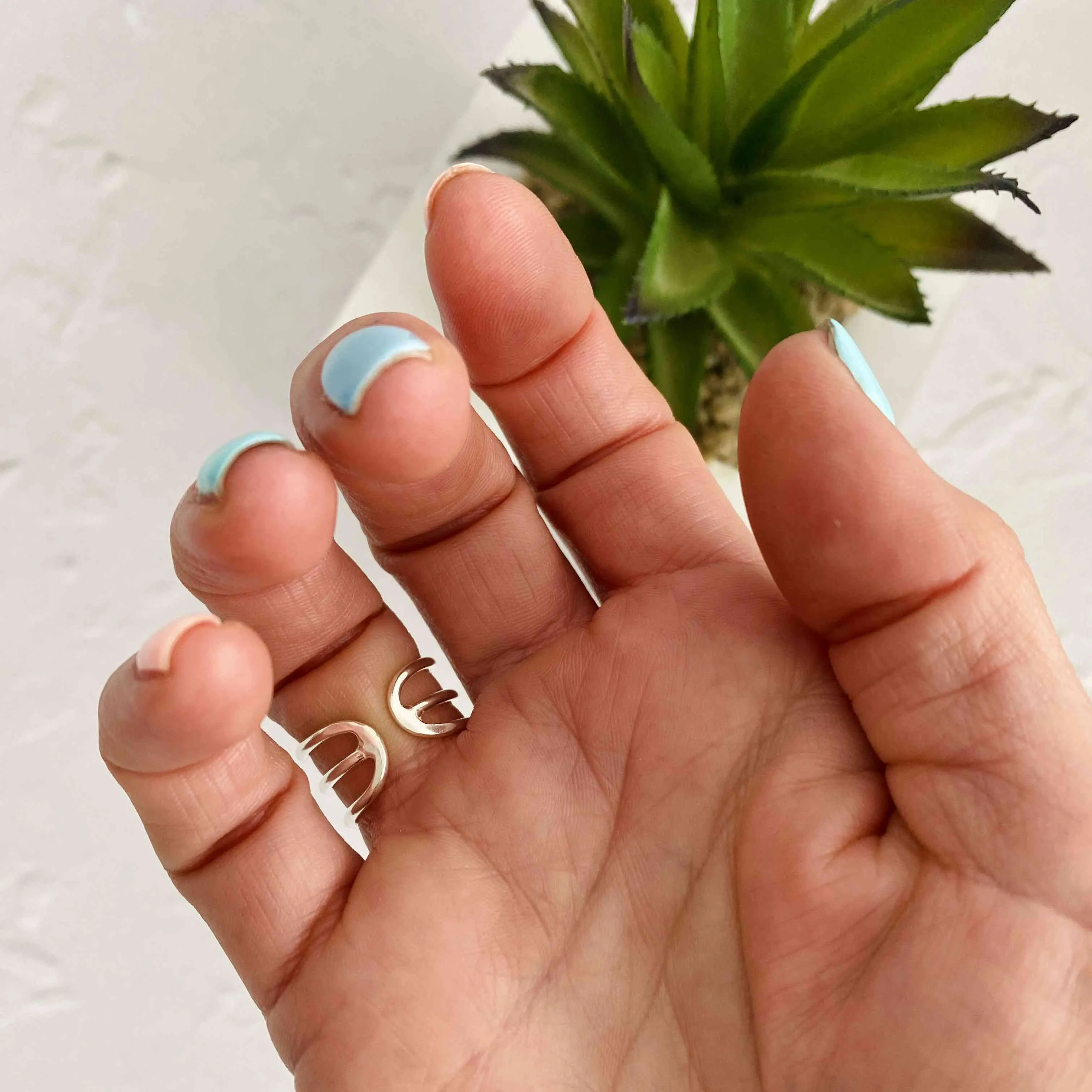 Silver Trio Bar Ring (Adjustable)