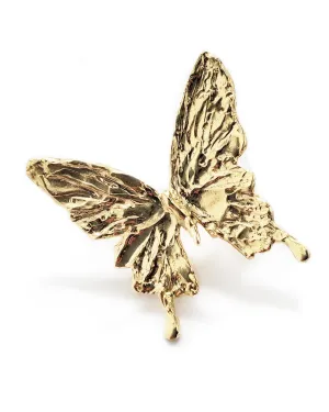 Single Butterfly HOPE Ring in Thai Gold Brass