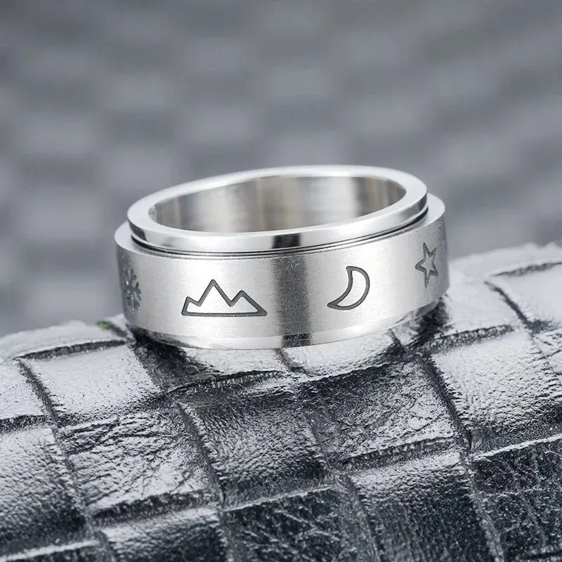 Size 10 Spinning fidget ring