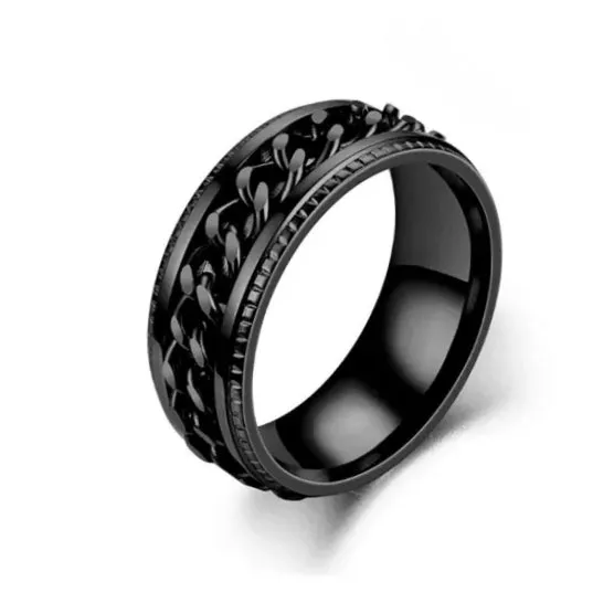 Size 10 Spinning fidget ring
