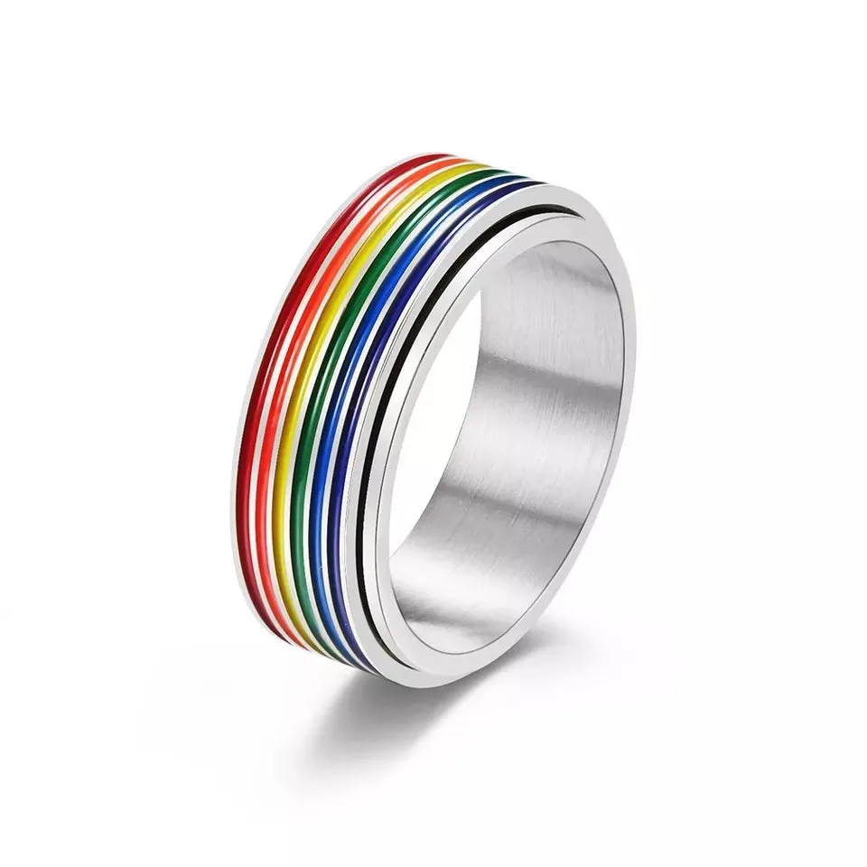 Size 12 Spinning fidget ring