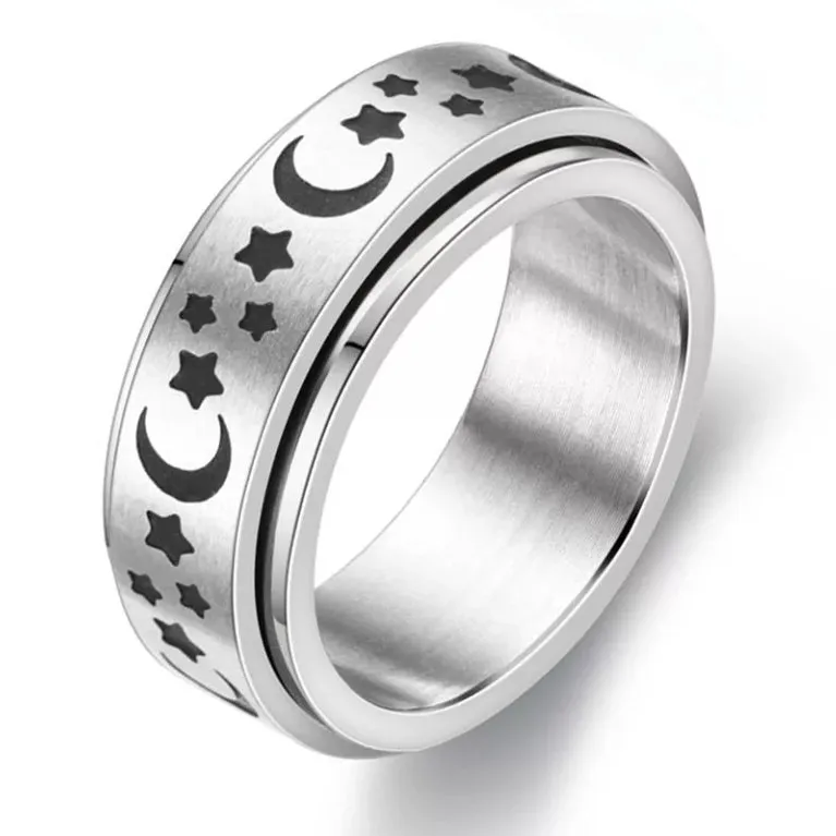 Size 5 Spinning fidget ring