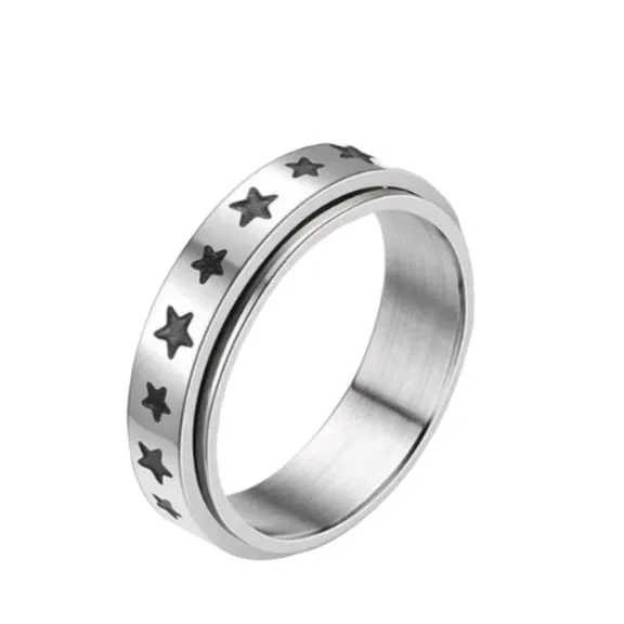 Size 6 Spinning fidget ring