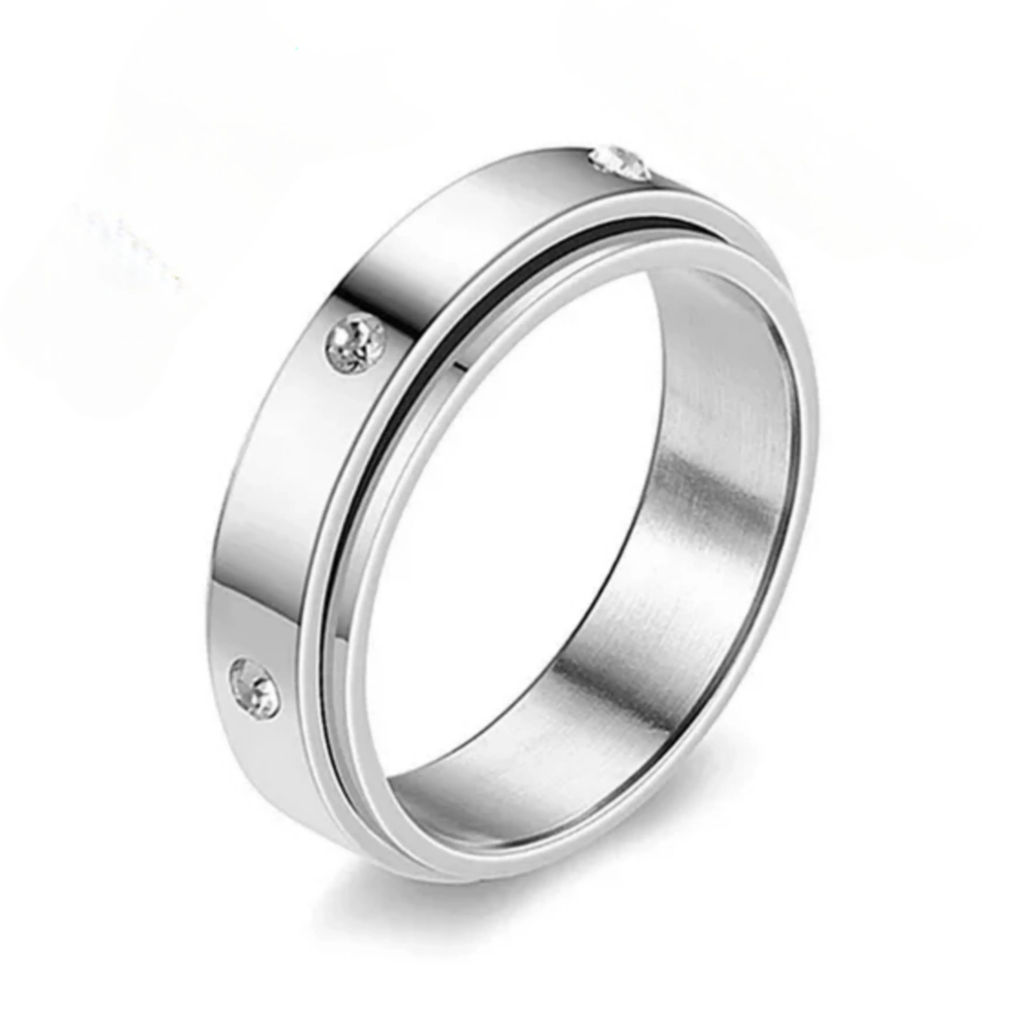 Size 6 Spinning fidget ring