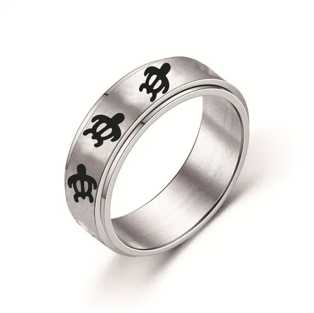 Size 6 Spinning fidget ring