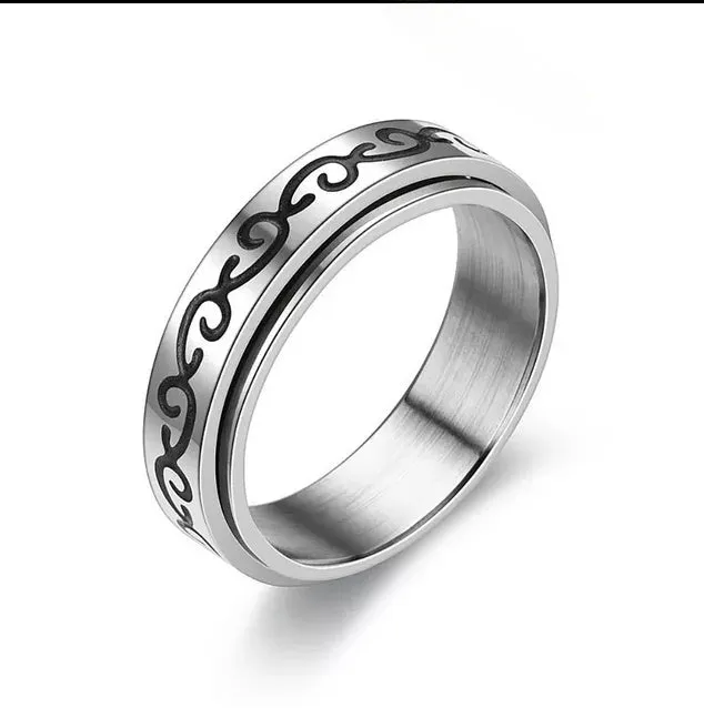 Size 6 Spinning fidget ring