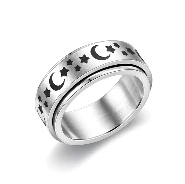 Size 7 Spinning fidget ring