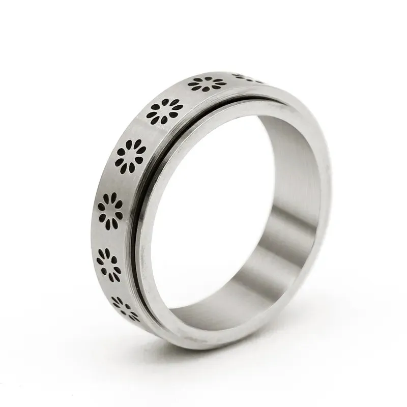 Size 7 Spinning fidget ring
