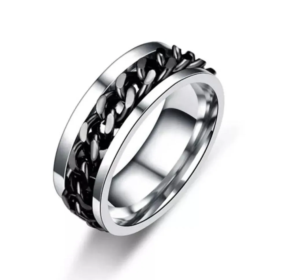 Size 7 Spinning fidget ring