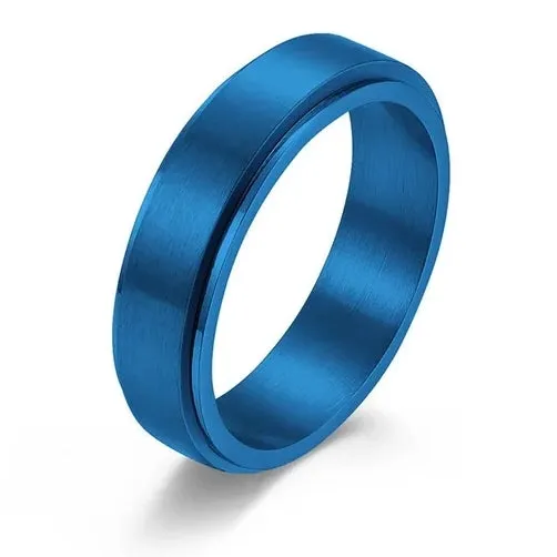 Size 9 Spinning fidget ring