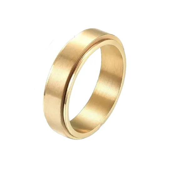 Size 9 Spinning fidget ring