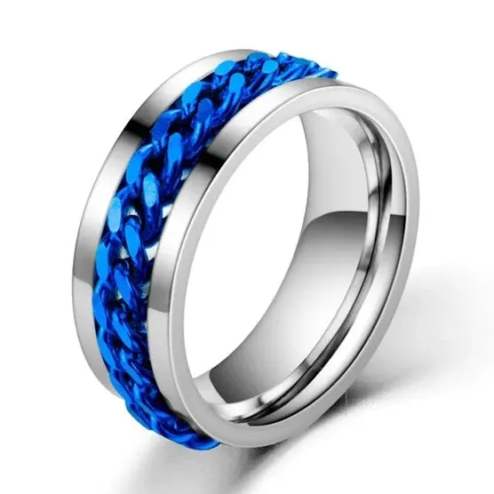 Size 9 Spinning fidget ring