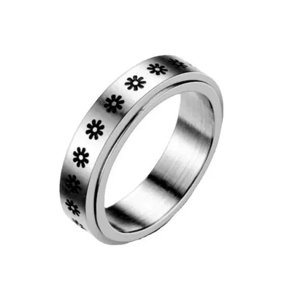Size 9 Spinning fidget ring