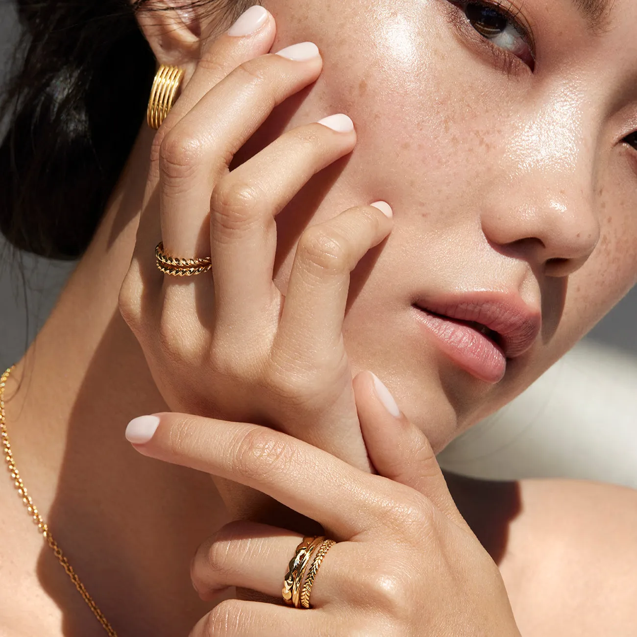 Sole Double Twisted Stacking Ring