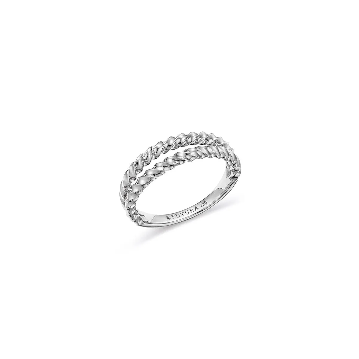 Sole Double Twisted Stacking Ring