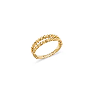 Sole Double Twisted Stacking Ring