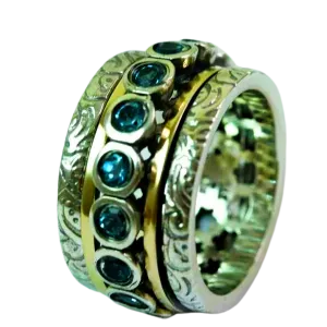 Spinner ring for women - Fidget ring for woman / engagement rings