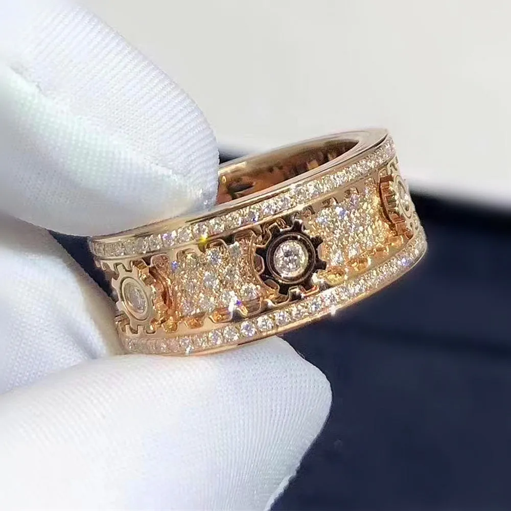Spinning Gear Diamond Ring