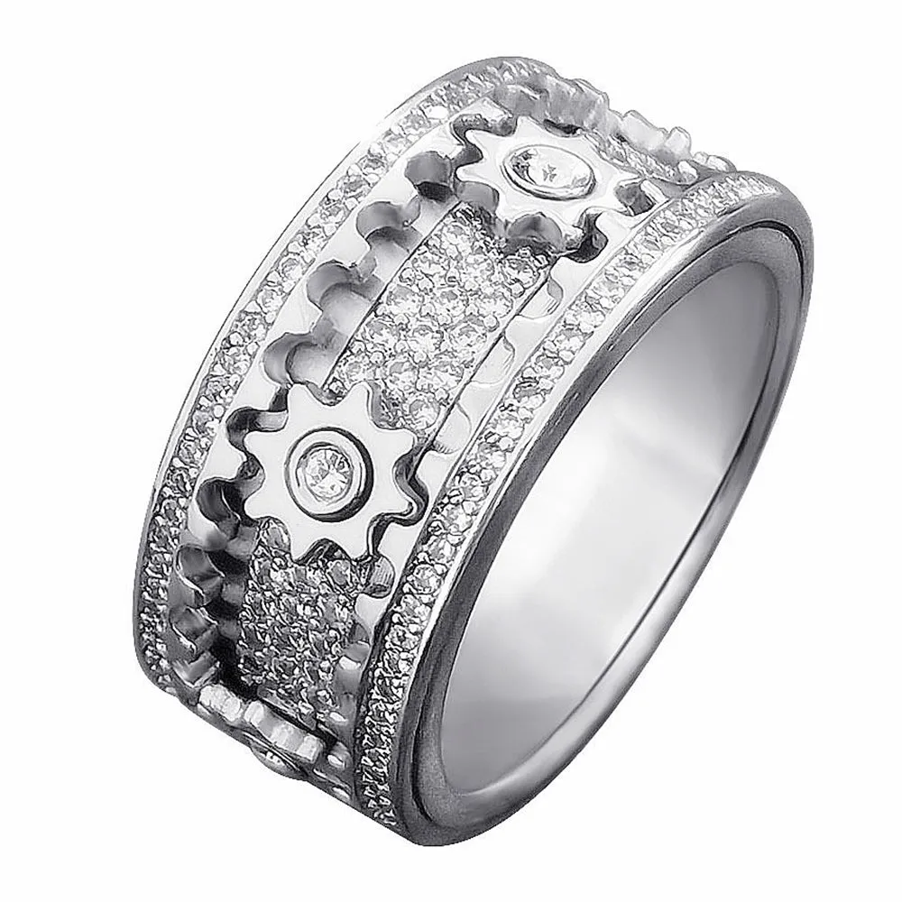 Spinning Gear Diamond Ring