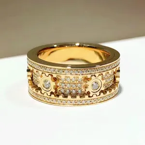 Spinning Gear Diamond Ring