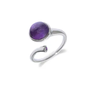 Spiral Amethyst Ring