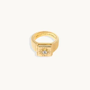 Stacked Locket Ring