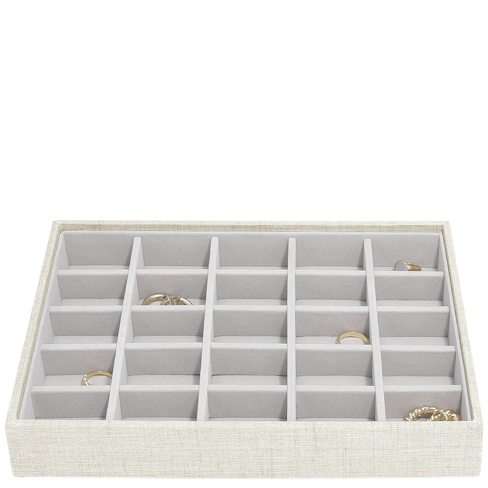 Stackers Classic Jewellery Box (Small Trinket Layer) - Linen Oatmeal