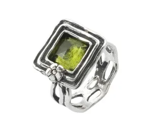 Sterling Silver Ring for Woman set Gemstones