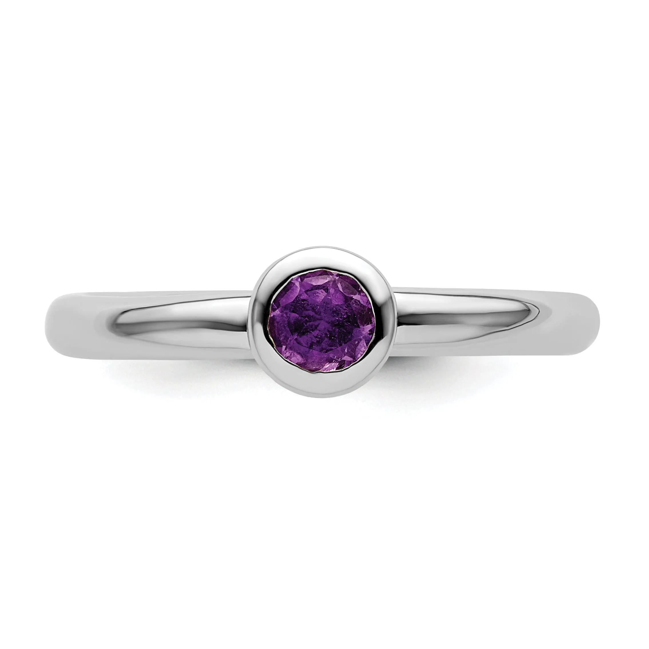 Sterling Silver Stackable Expressions Round Ring