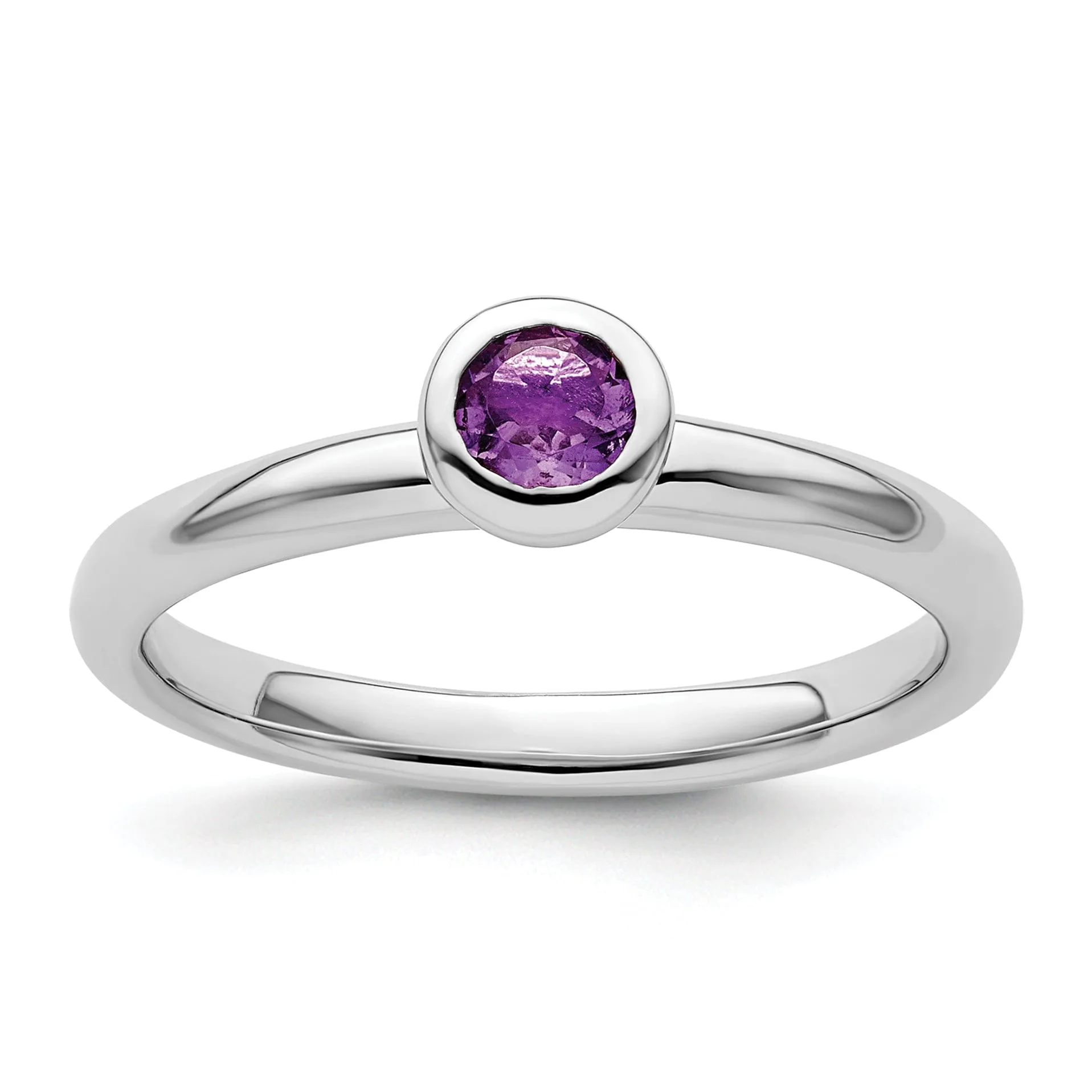 Sterling Silver Stackable Expressions Round Ring
