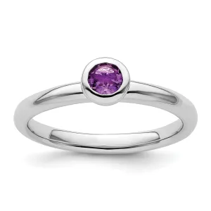 Sterling Silver Stackable Expressions Round Ring