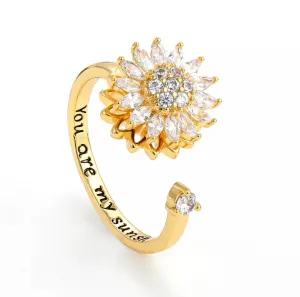 Sunflower Anti-Stress/Anxiety Fidget Ring