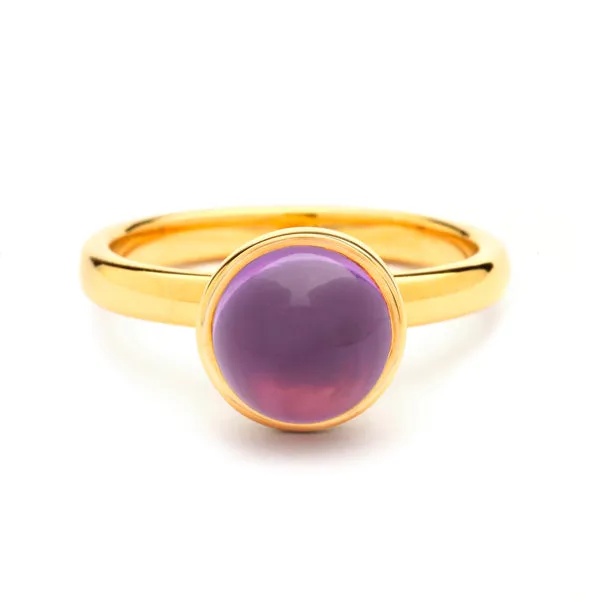Syna Amethyst Stackable Bauble Ring