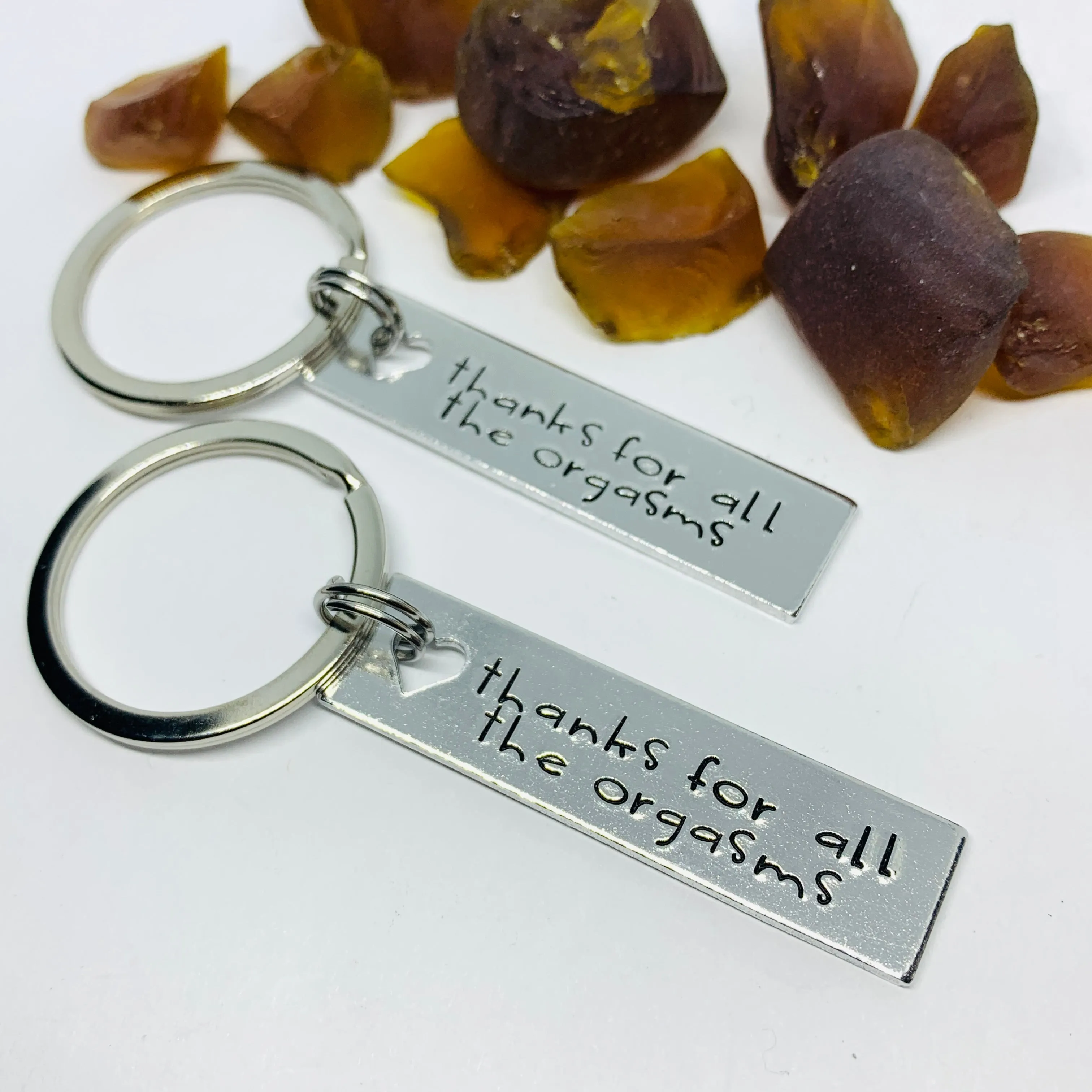 Thanks for all the Orgasms Key Ring | Sexy Key Ring | Adult Gift for Lovers | Keychain for Adults | Orgasm Key Ring | Anniversary Gift