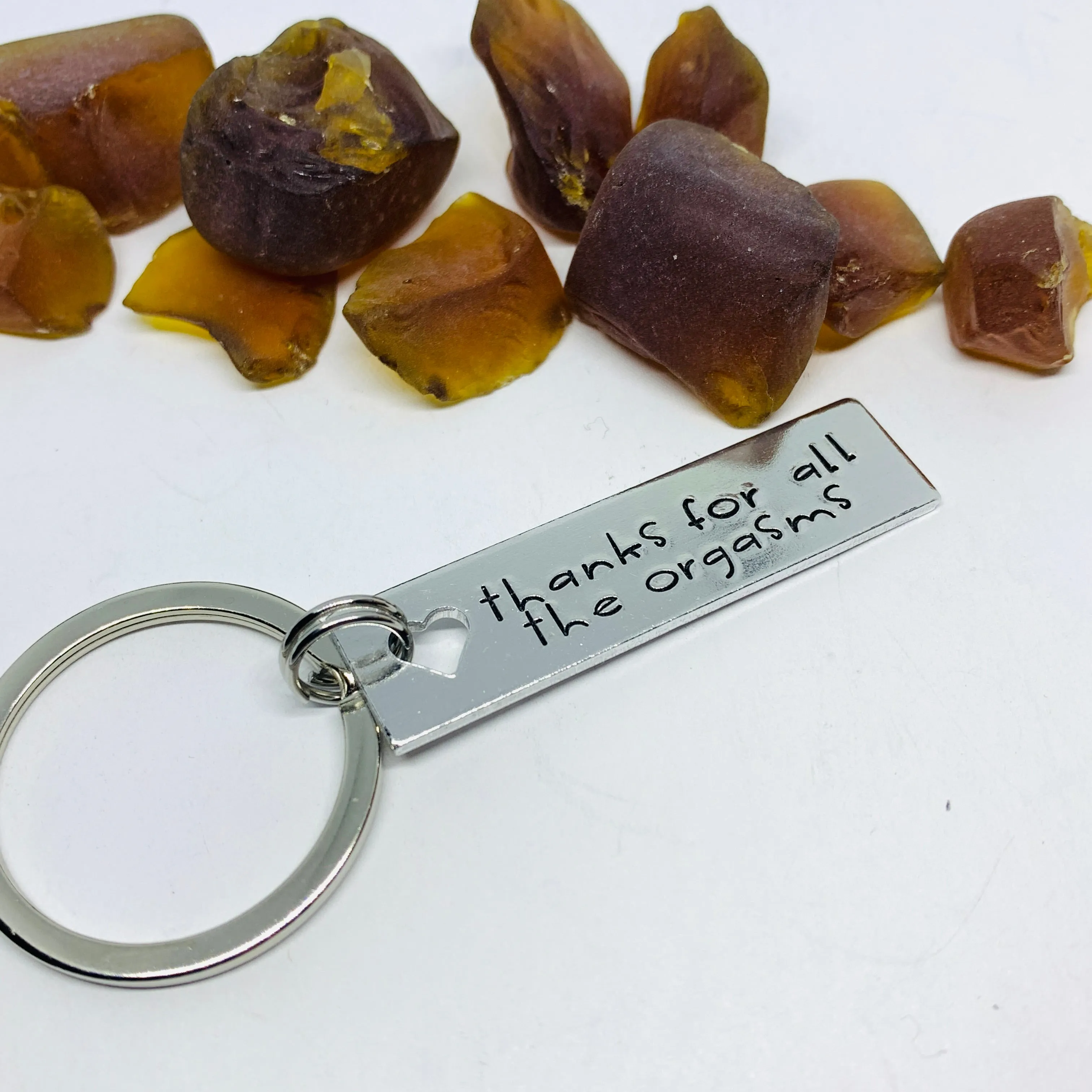 Thanks for all the Orgasms Key Ring | Sexy Key Ring | Adult Gift for Lovers | Keychain for Adults | Orgasm Key Ring | Anniversary Gift