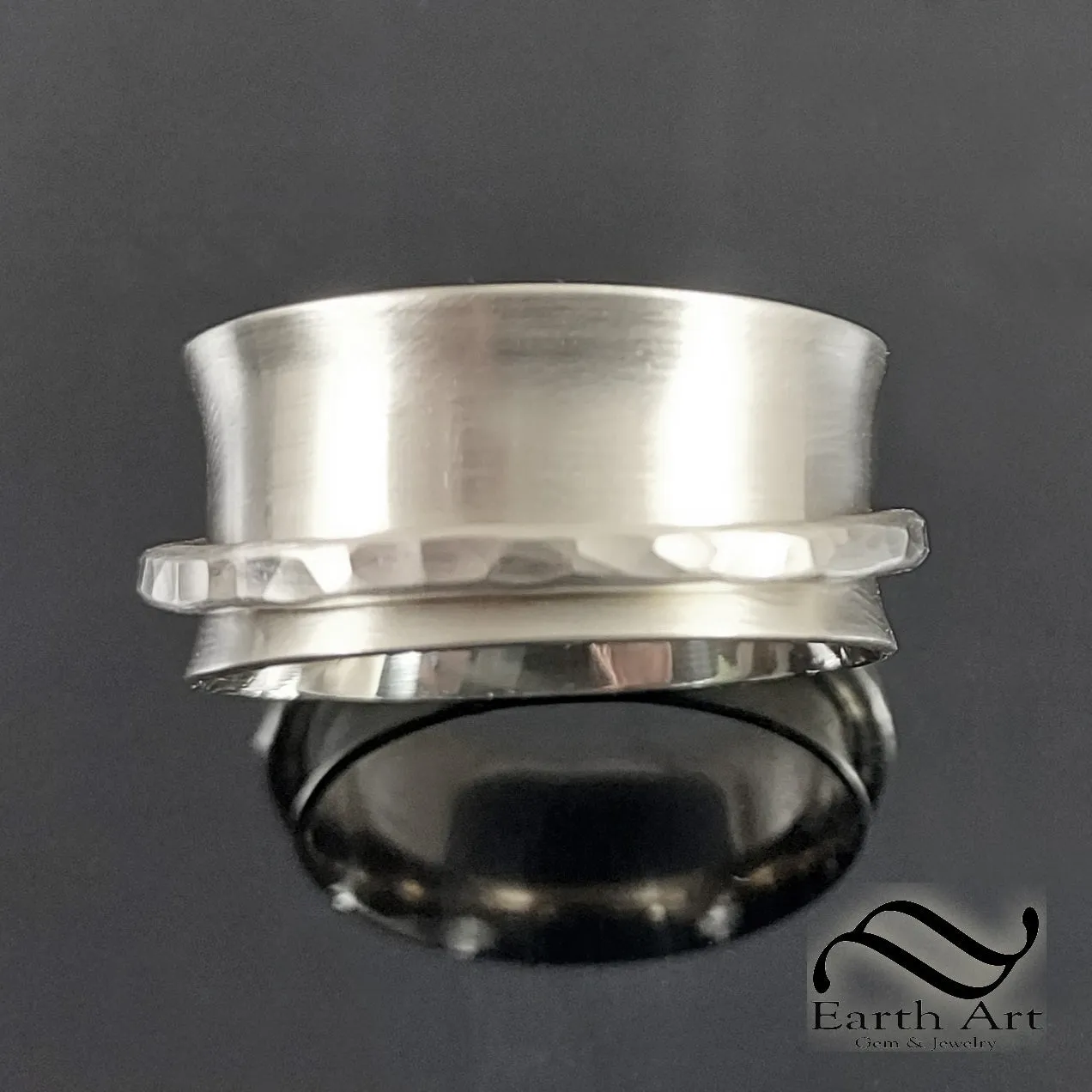 The Golden Spinner - Solid 14k wide spinner ring